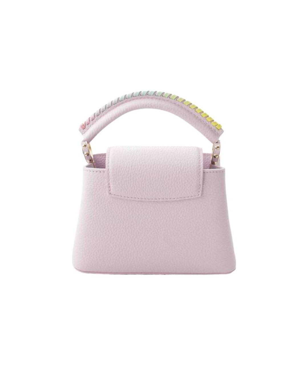 LOUIS VUITTON Фиолетовая кожаная сумка с короткими ручками, фото 5