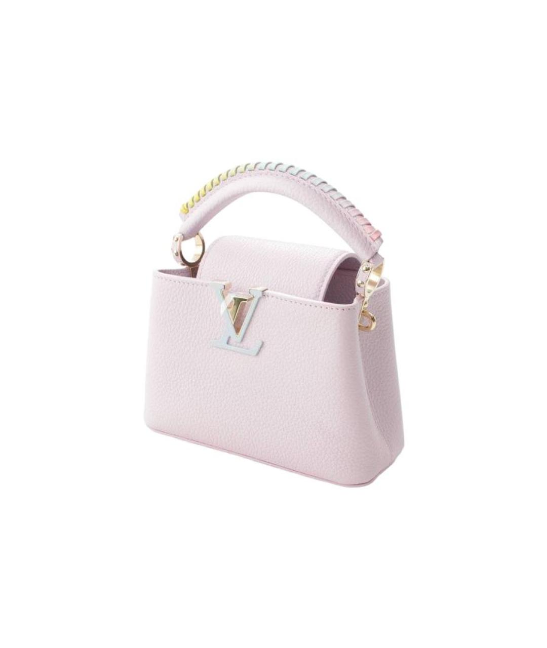 LOUIS VUITTON Фиолетовая кожаная сумка с короткими ручками, фото 2