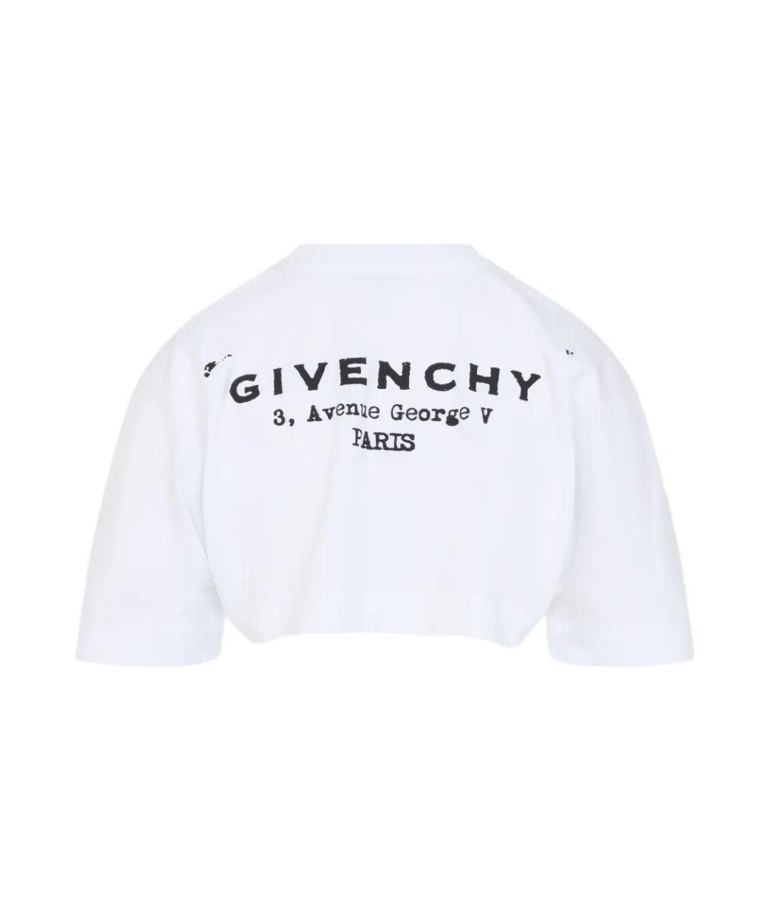 GIVENCHY Белая хлопковая футболка, фото 2