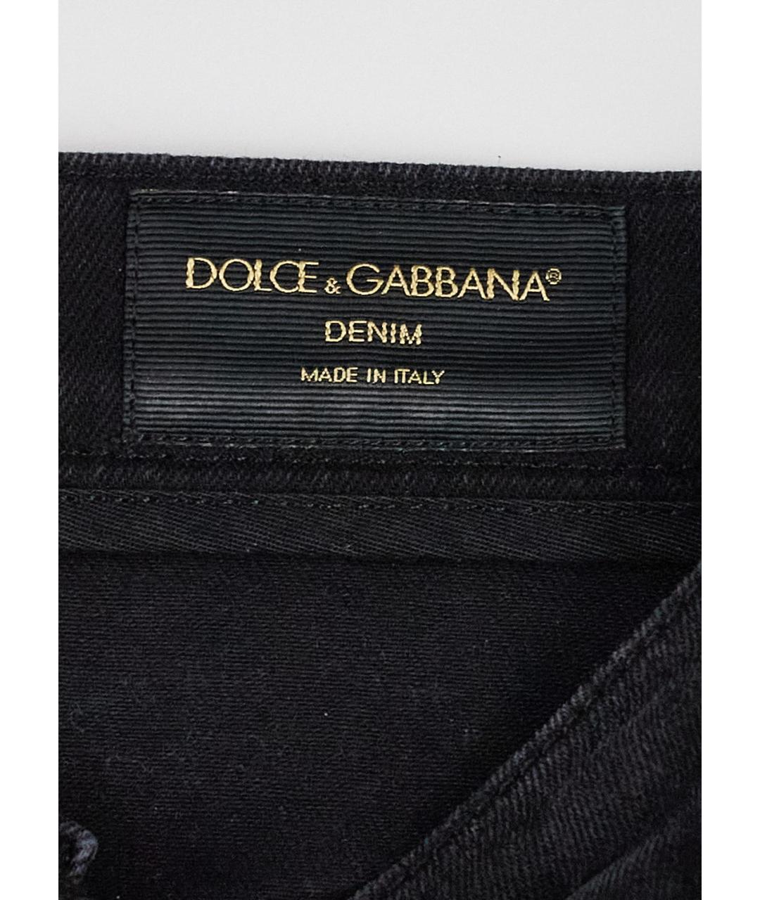 DOLCE&GABBANA Черные хлопко-эластановые шорты, фото 3