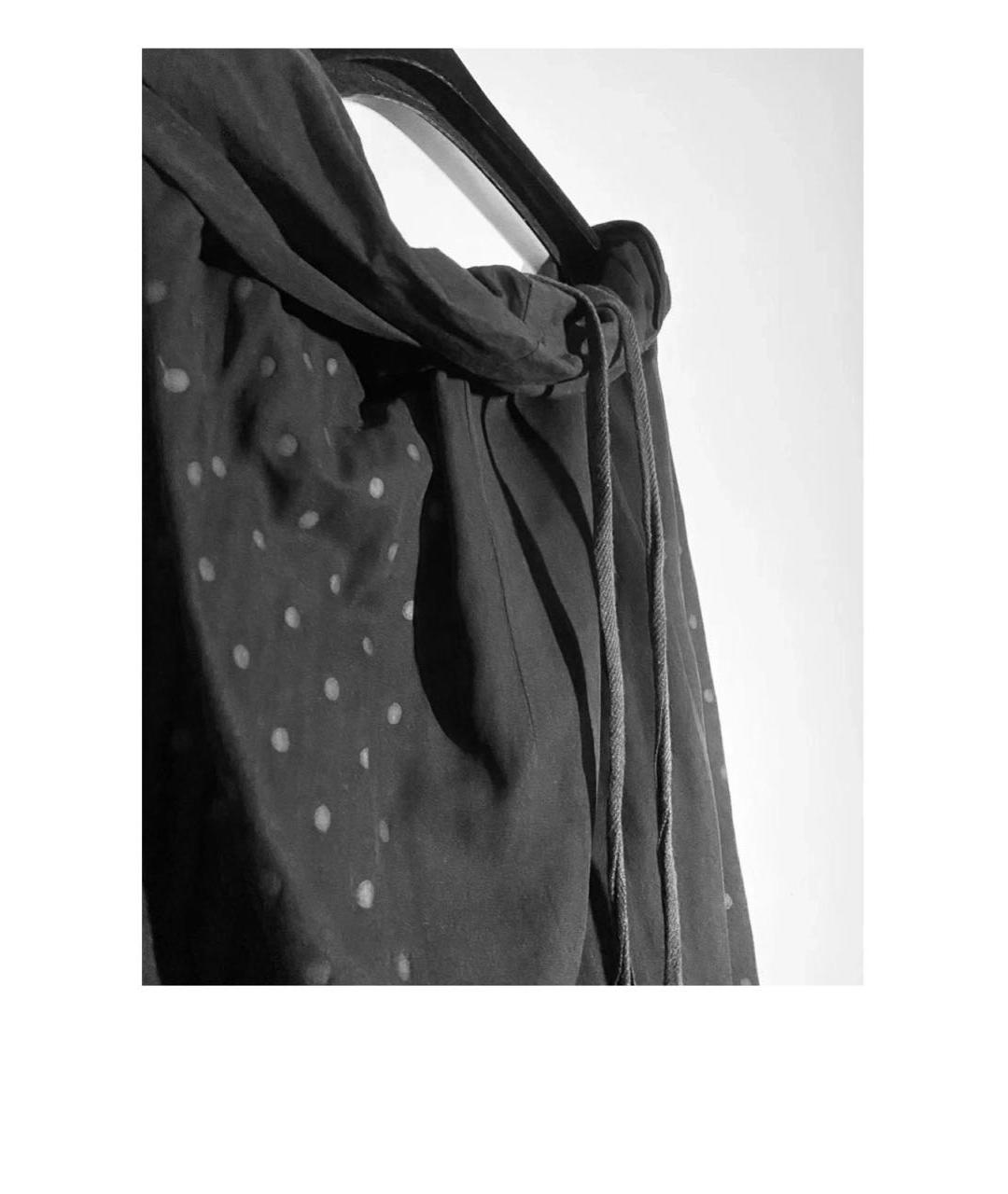 COMME DES GARÇONS Черная полиэстеровая юбка макси, фото 3
