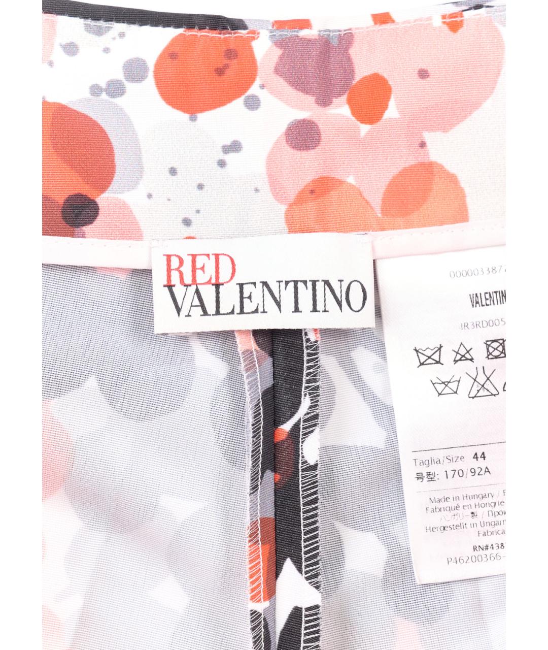 RED VALENTINO Мульти полиэстеровые шорты, фото 3
