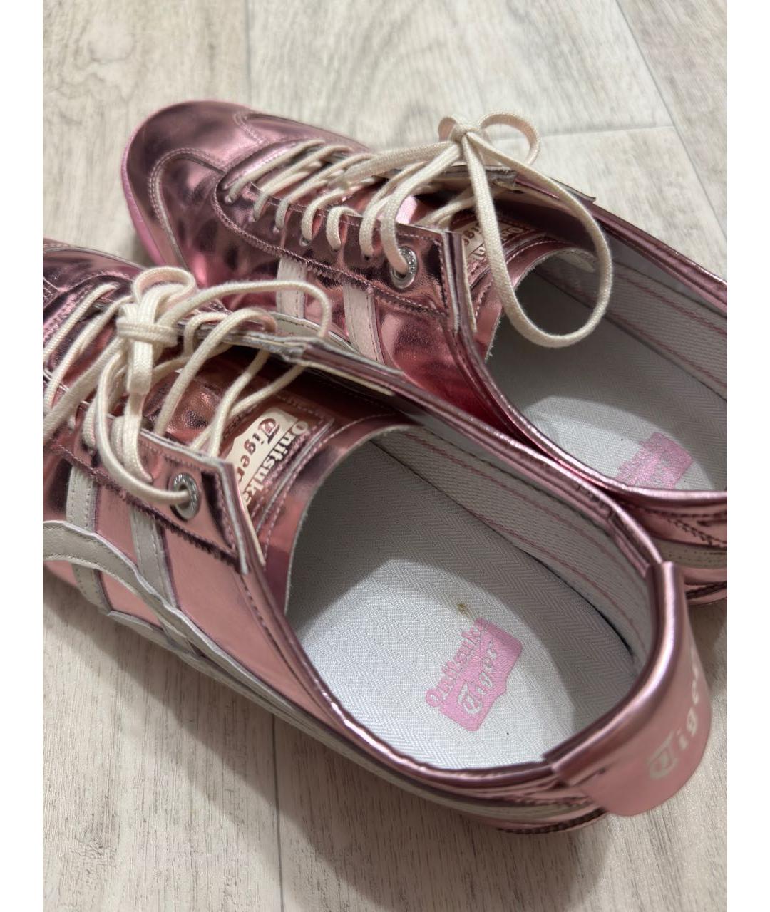 ONITSUKA TIGER Розовые кожаные кеды, фото 7