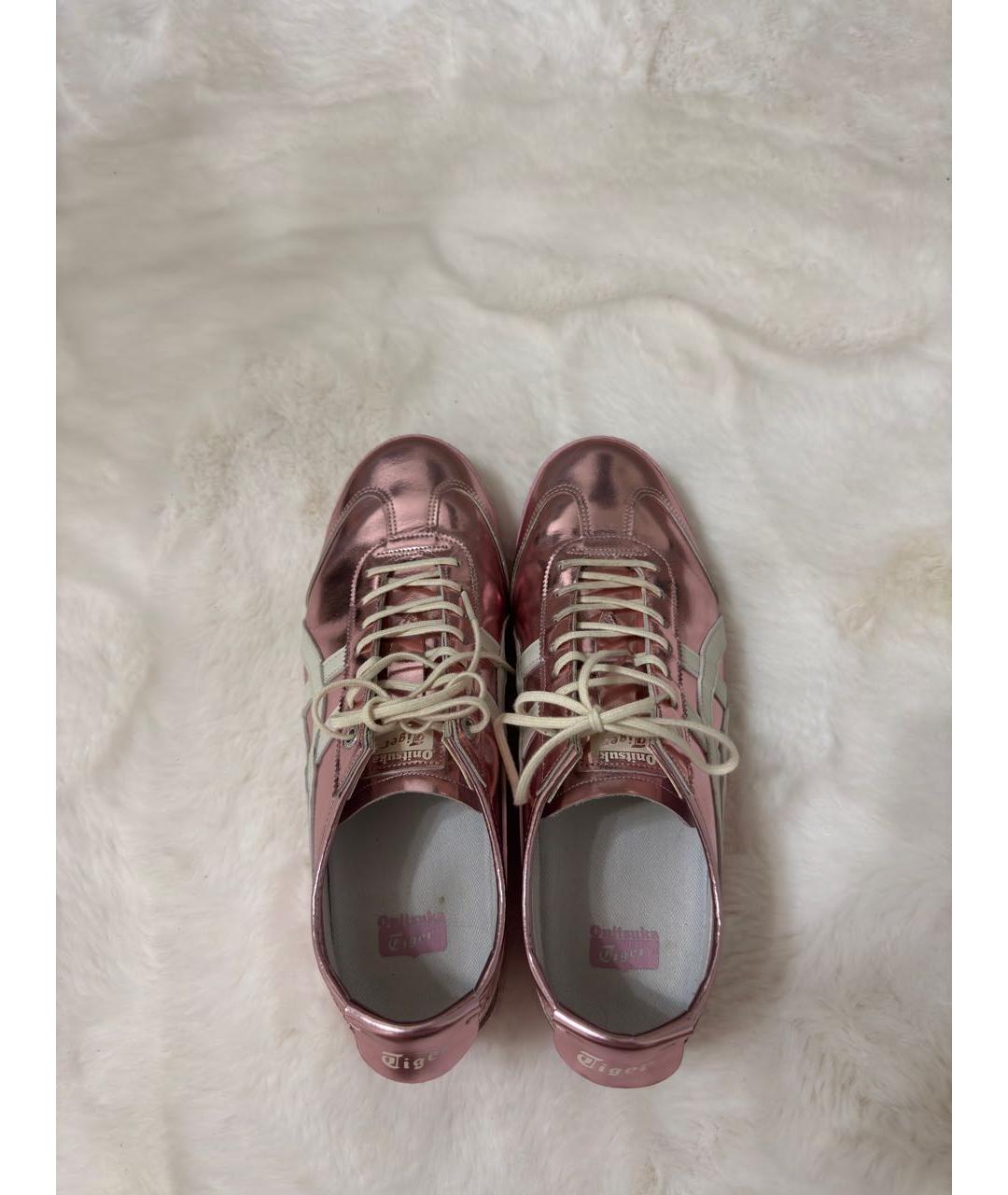 ONITSUKA TIGER Розовые кожаные кеды, фото 3