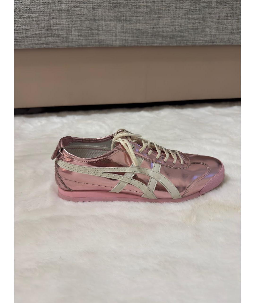 ONITSUKA TIGER Розовые кожаные кеды, фото 9