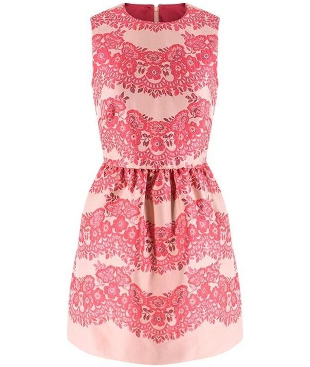 RED VALENTINO Розовое полиэстеровое коктейльное платье, фото 1