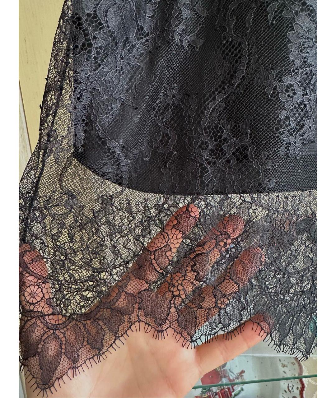ERMANNO SCERVINO Черная ацетатная майка, фото 5