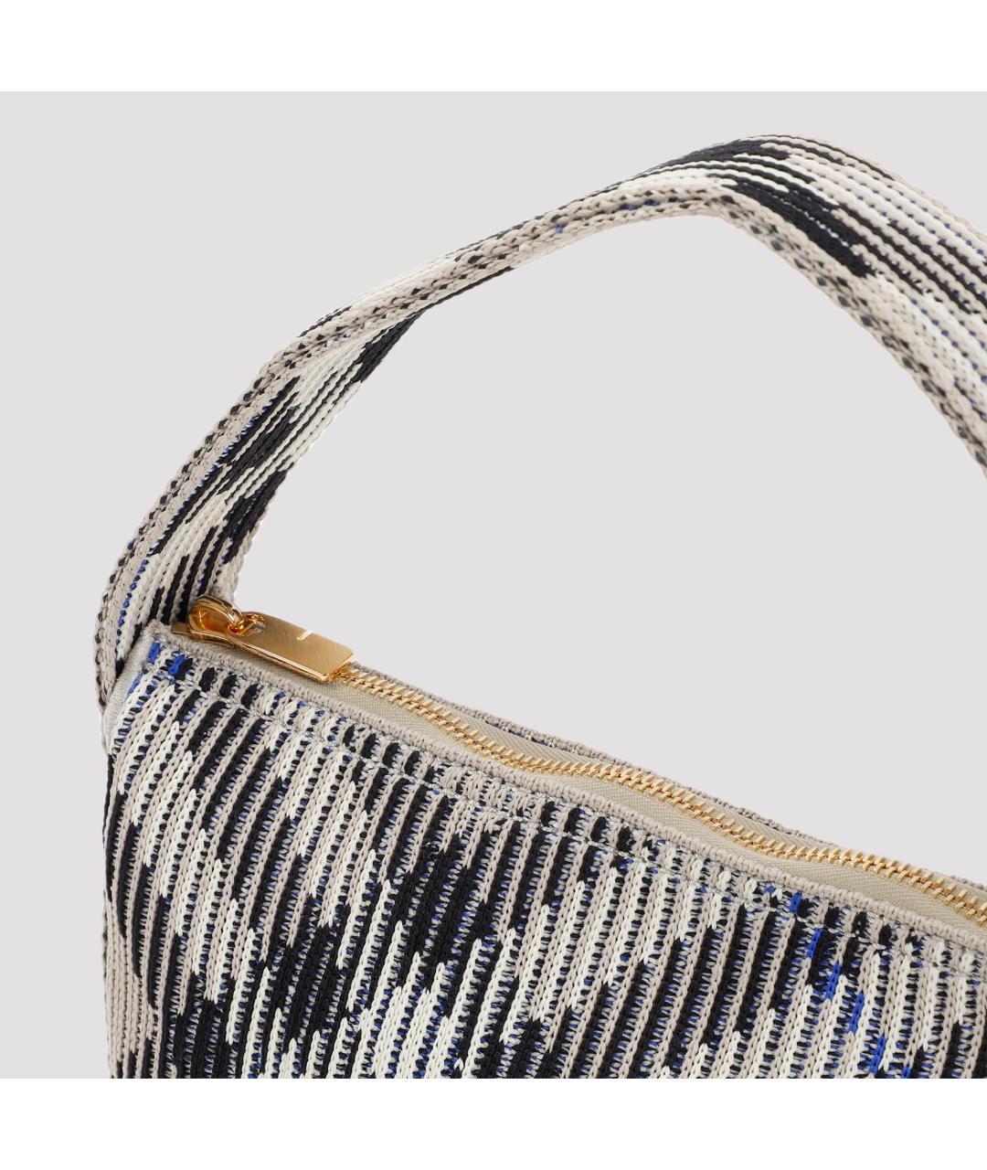 BURBERRY Мульти тканевая сумка с короткими ручками, фото 3