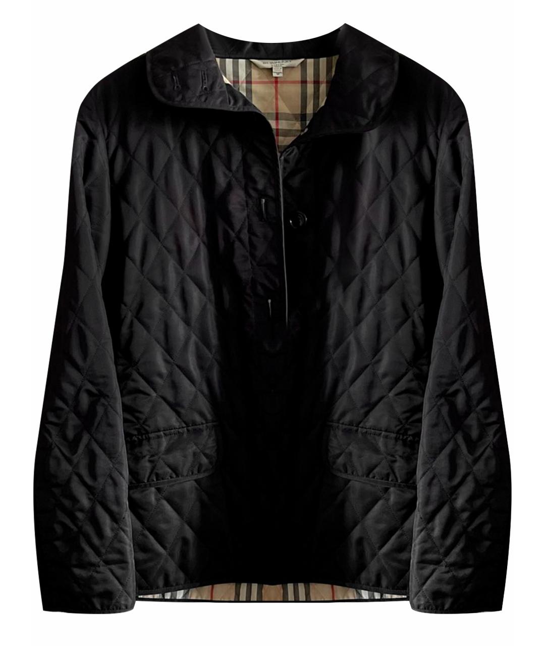 BURBERRY Черная полиэстеровая куртка, фото 1