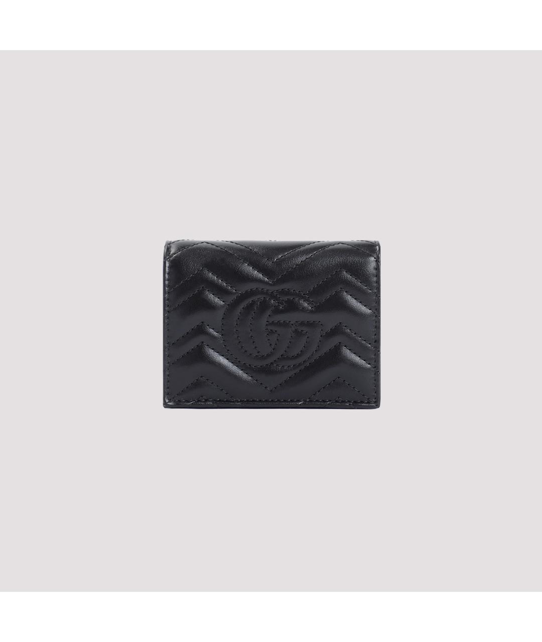 GUCCI Черный кожаный кошелек, фото 4