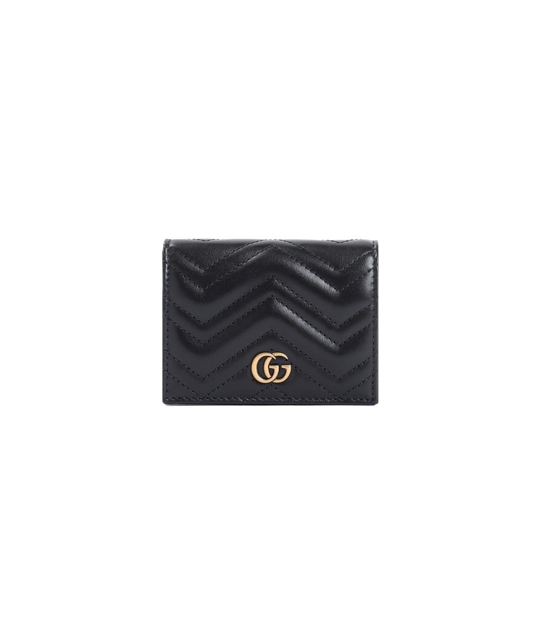 GUCCI Черный кожаный кошелек, фото 1