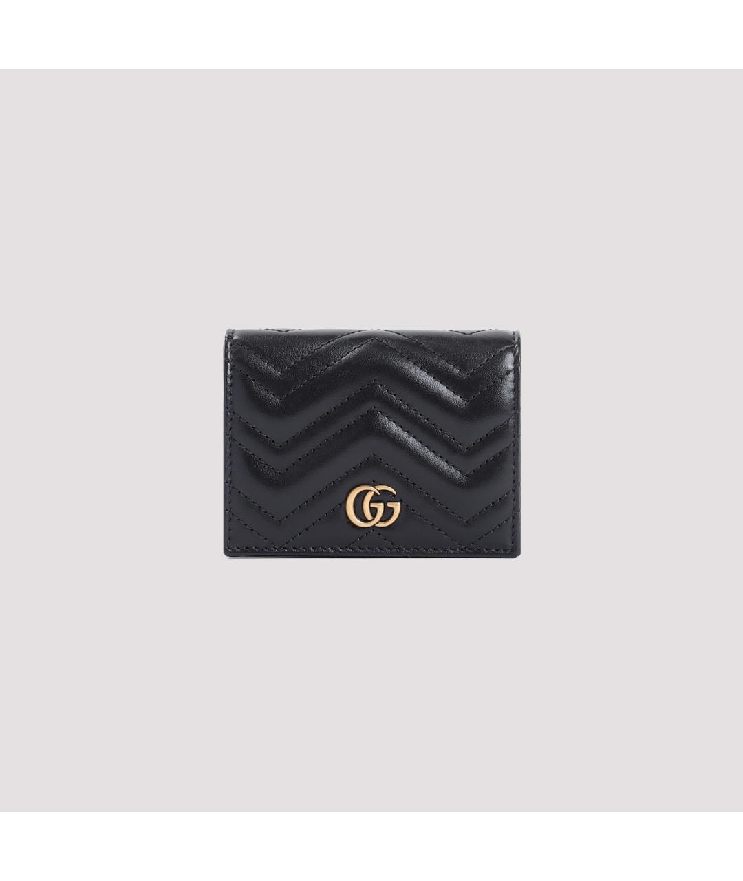 GUCCI Черный кожаный кошелек, фото 3