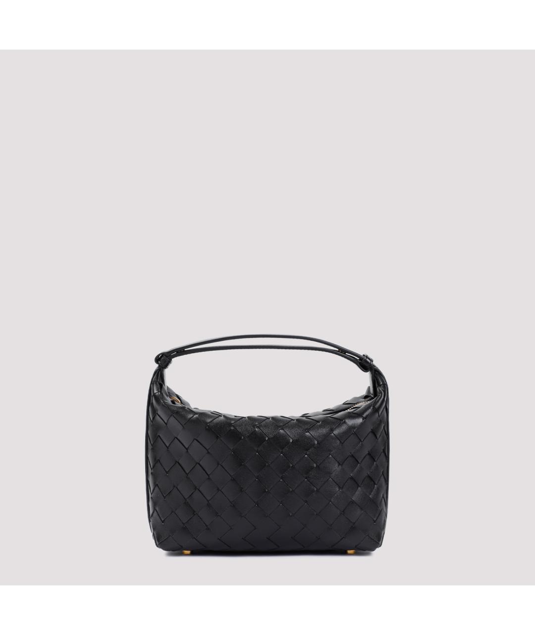 BOTTEGA VENETA Черная кожаная сумка с короткими ручками, фото 7