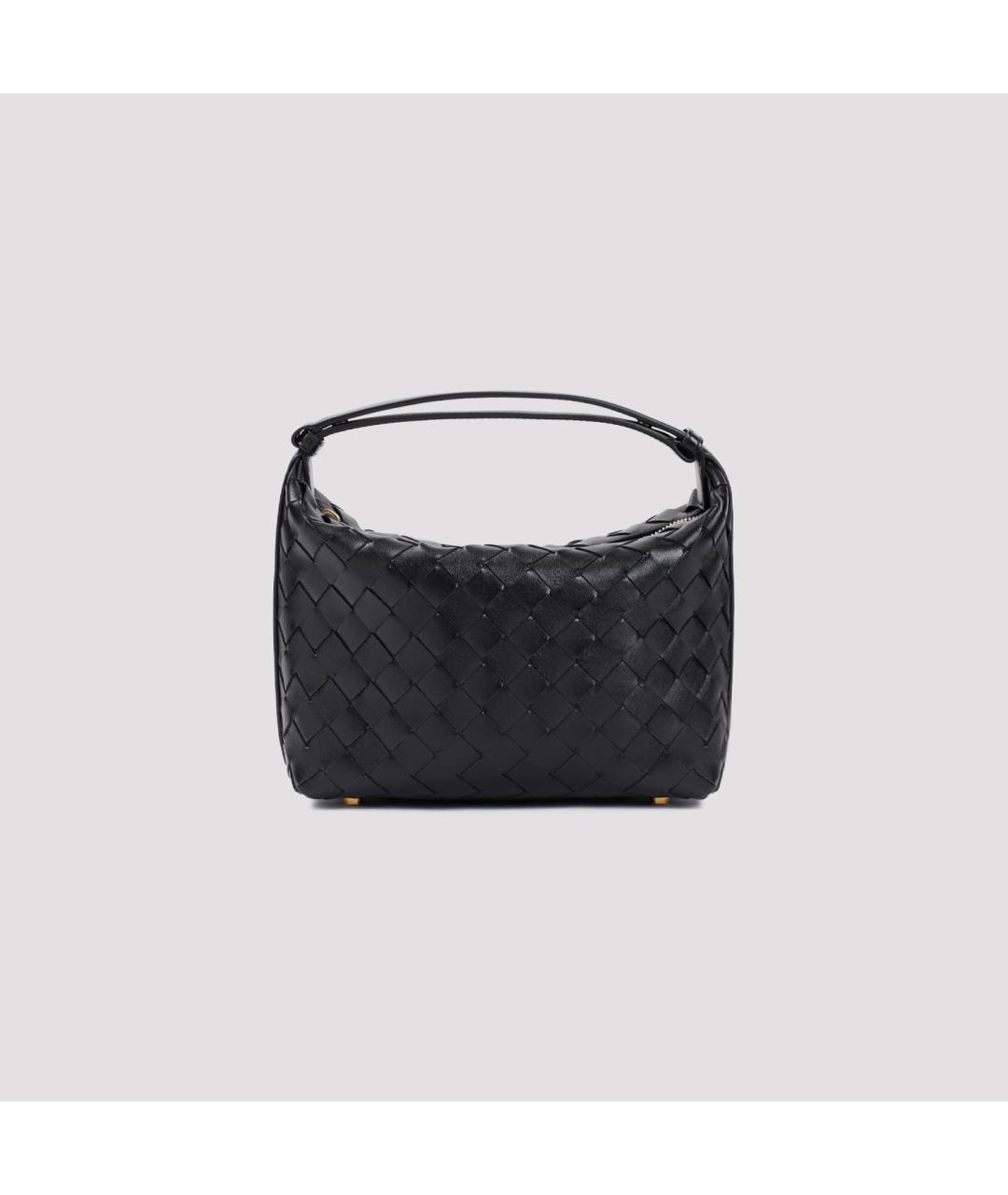 BOTTEGA VENETA Черная кожаная сумка с короткими ручками, фото 3