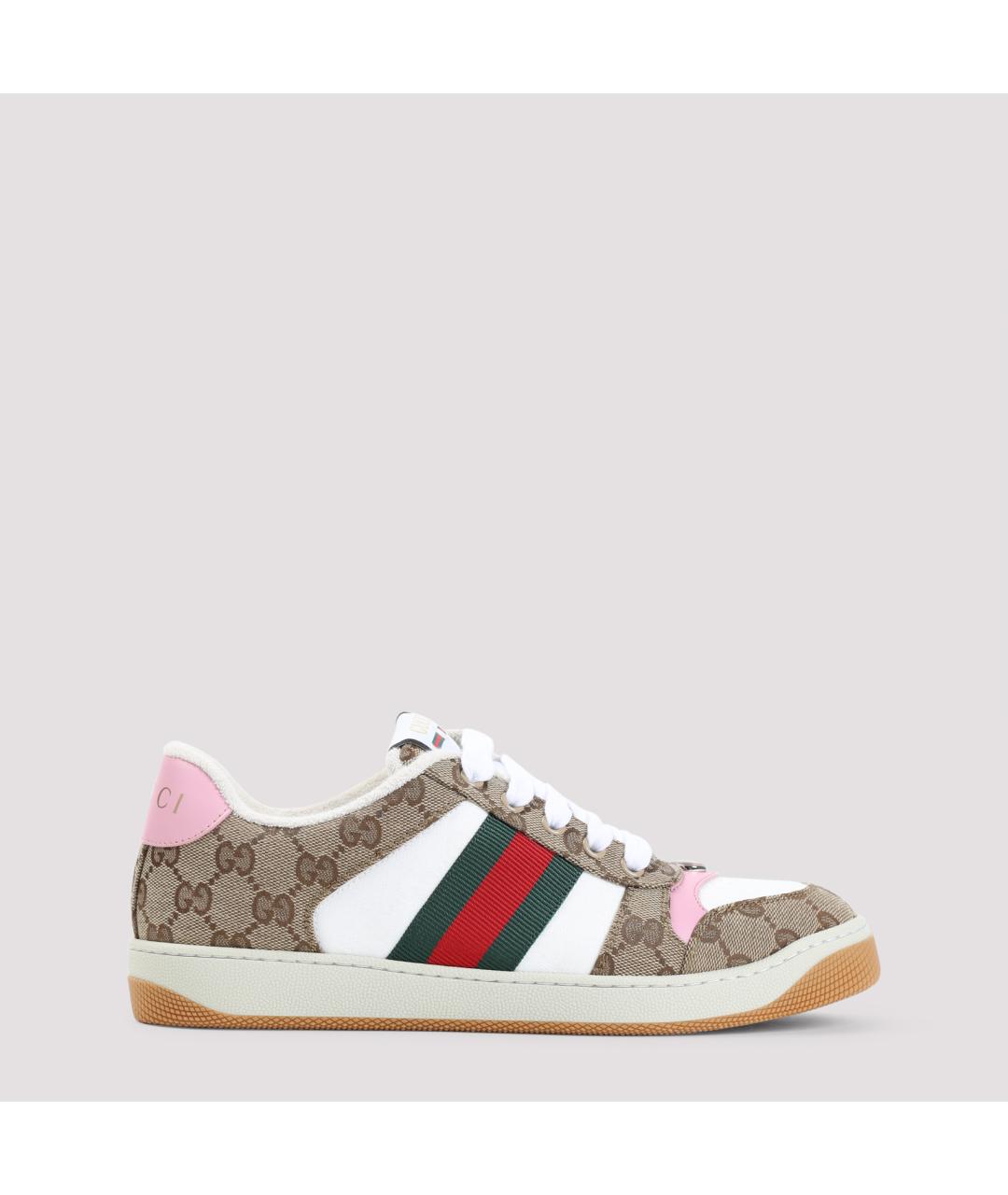 GUCCI Бежевые кеды, фото 2