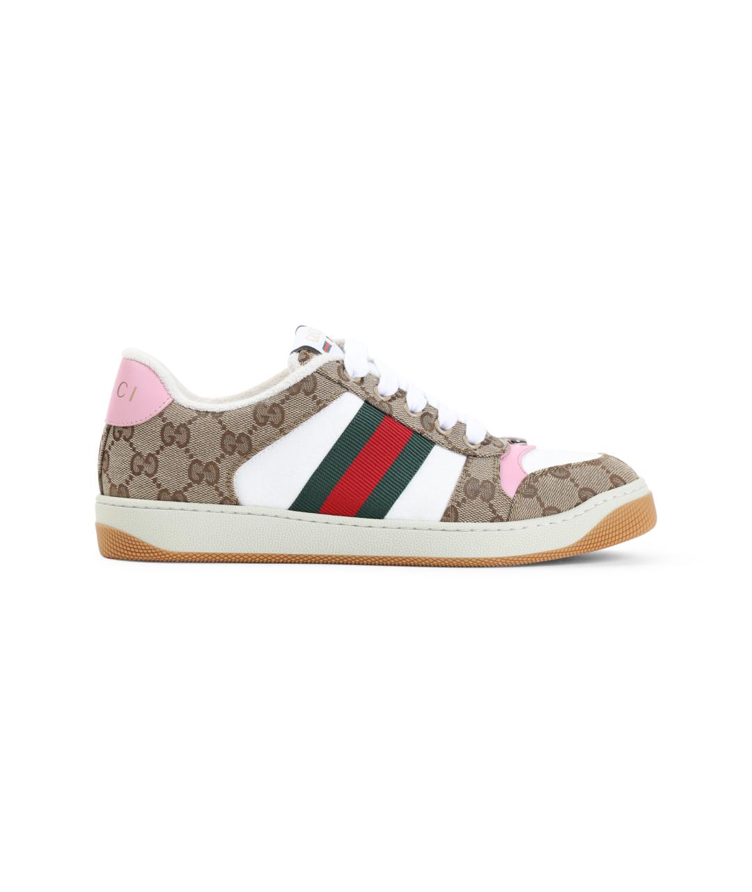 GUCCI Бежевые кеды, фото 1
