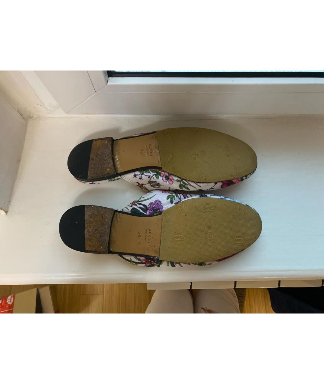 GUCCI Мульти текстильные мюли, фото 5