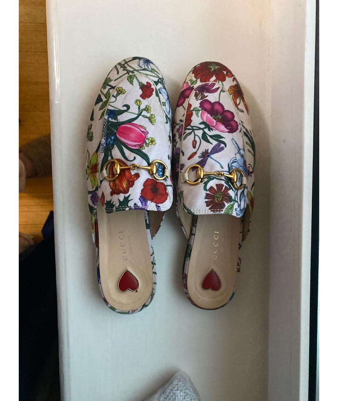 GUCCI Мульти текстильные мюли, фото 3