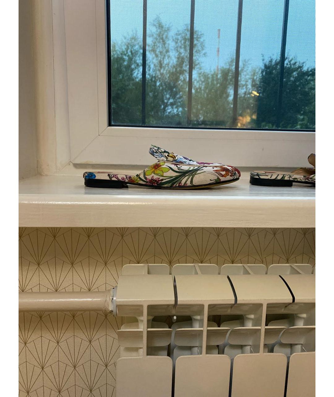 GUCCI Мульти текстильные мюли, фото 6