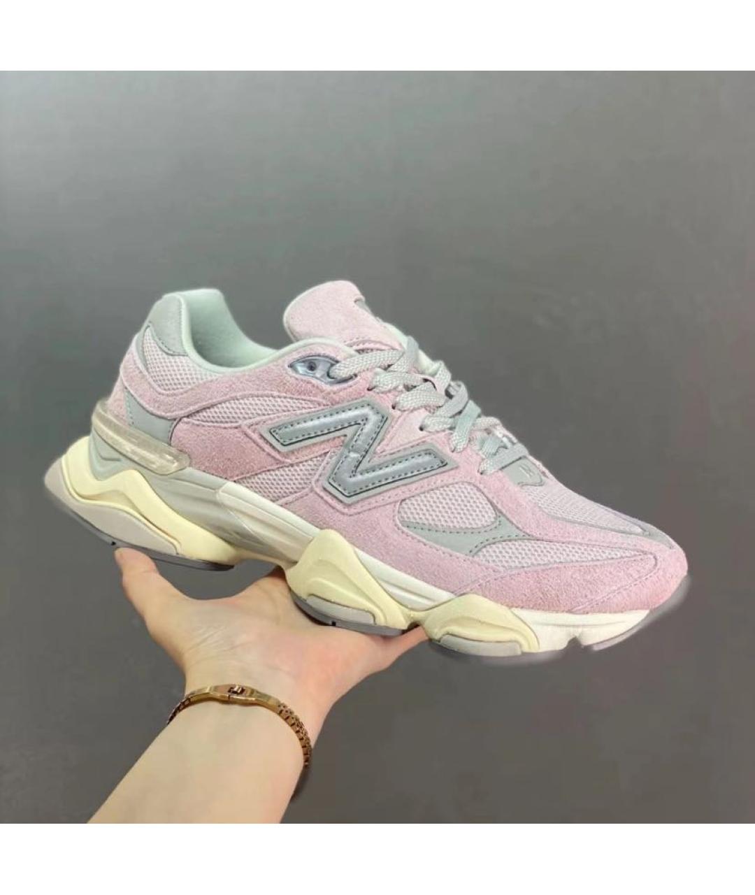 NEW BALANCE Розовые замшевые кроссовки, фото 5