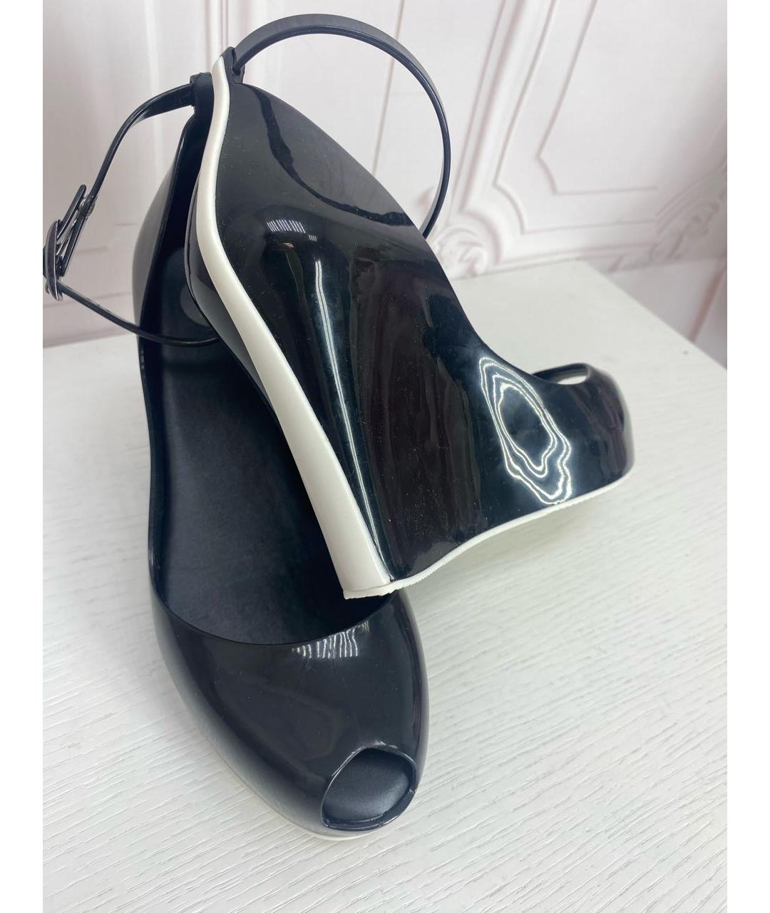 Melissa Черные резиновые босоножки, фото 8