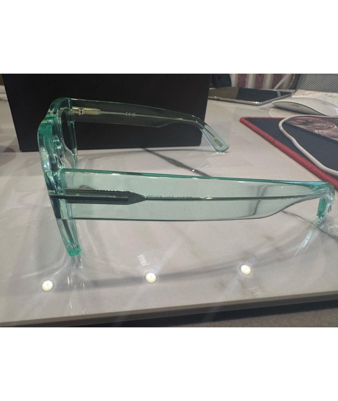 TOM FORD Салатовые пластиковые солнцезащитные очки, фото 2