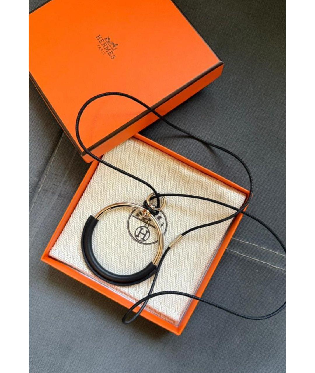 HERMES Черная подвеска, фото 2