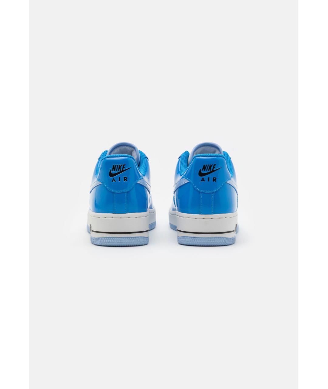 NIKE Синие кроссовки из лакированной кожи, фото 4