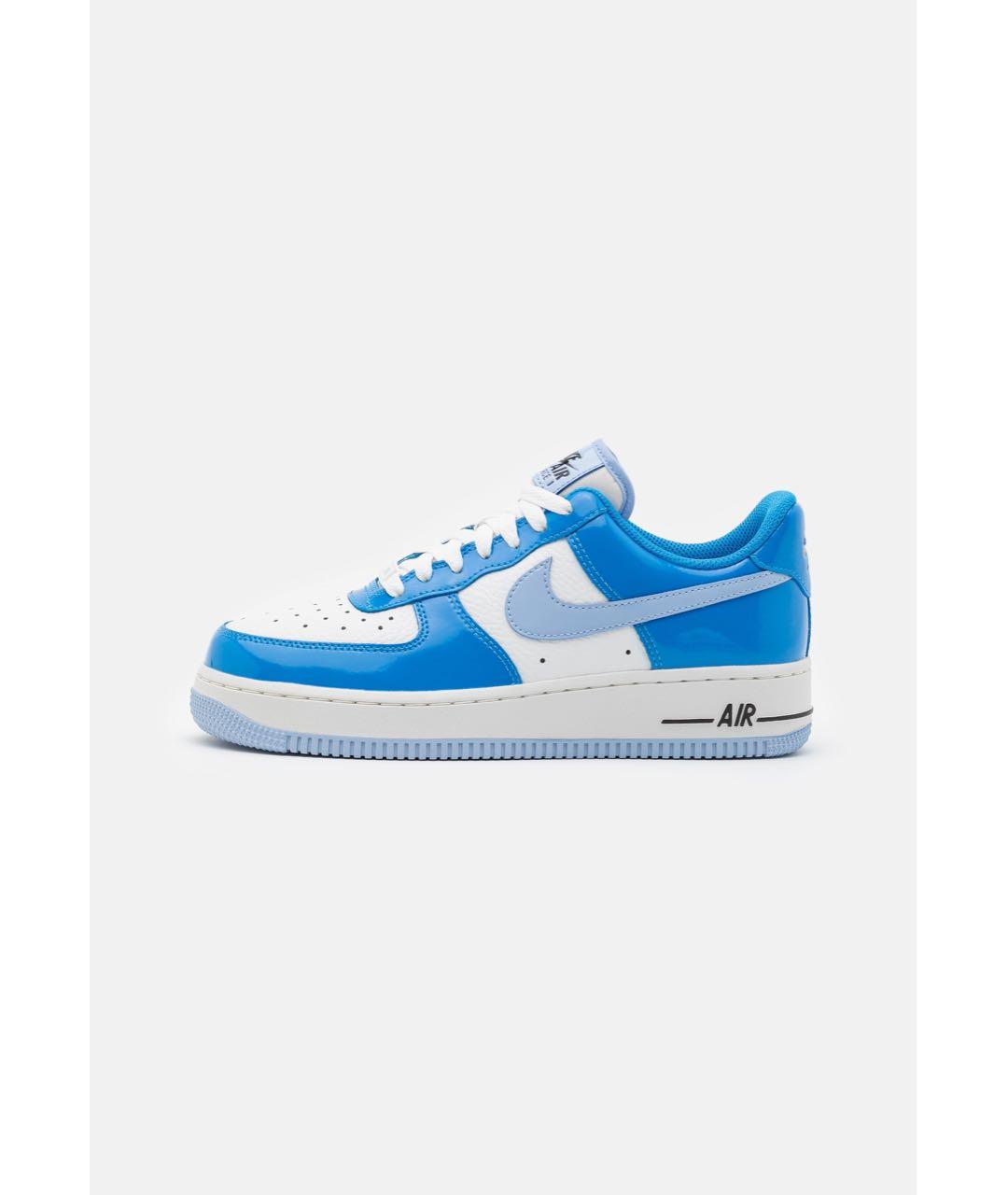 NIKE Синие кроссовки из лакированной кожи, фото 7