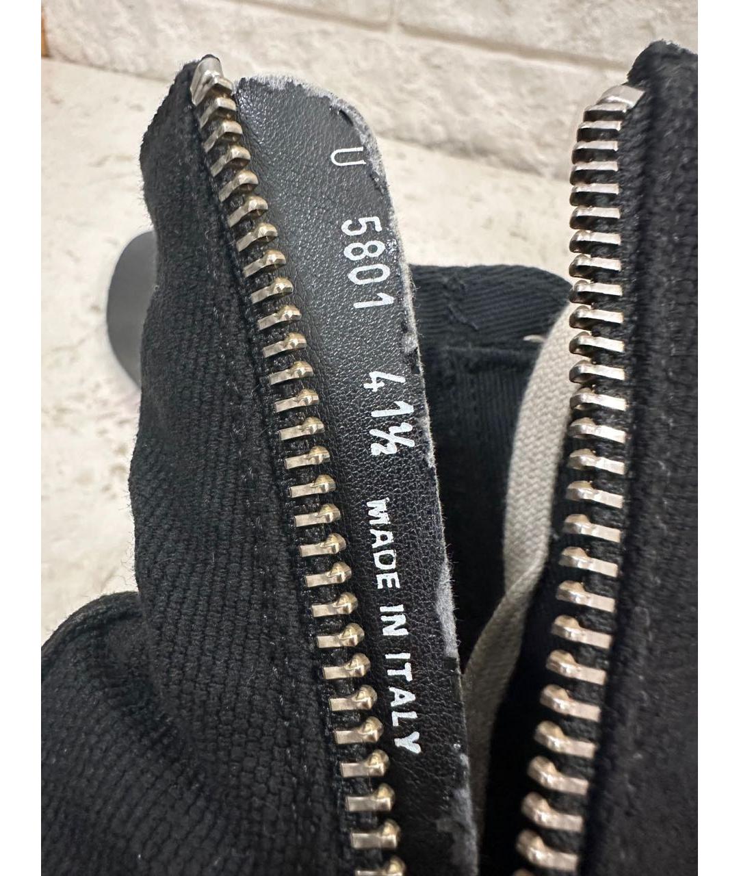 RICK OWENS DRKSHDW Черные высокие кроссовки / кеды, фото 7