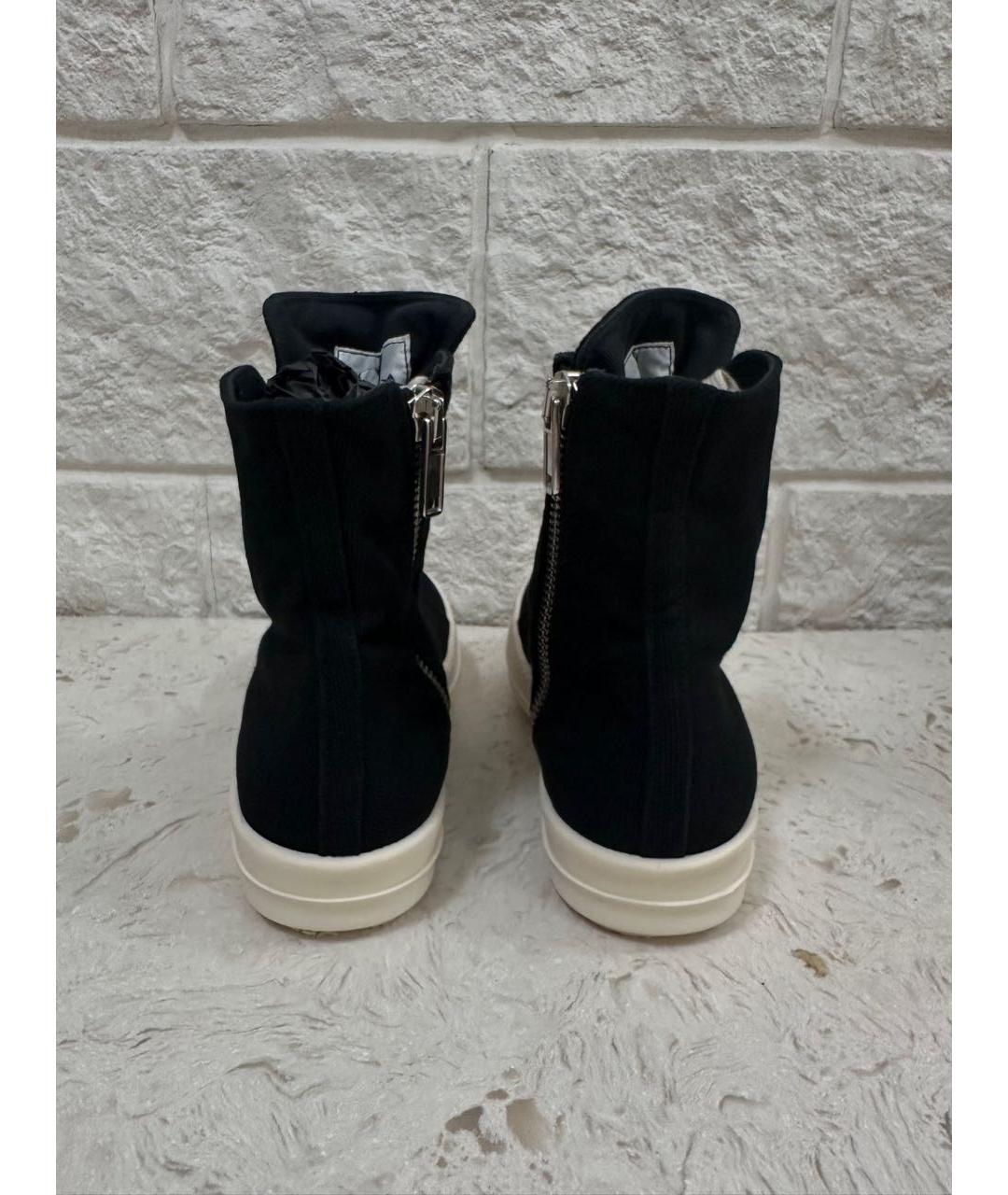 RICK OWENS DRKSHDW Черные высокие кроссовки / кеды, фото 4