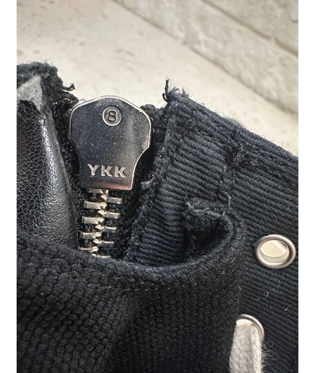 RICK OWENS DRKSHDW Черные высокие кроссовки / кеды, фото 9
