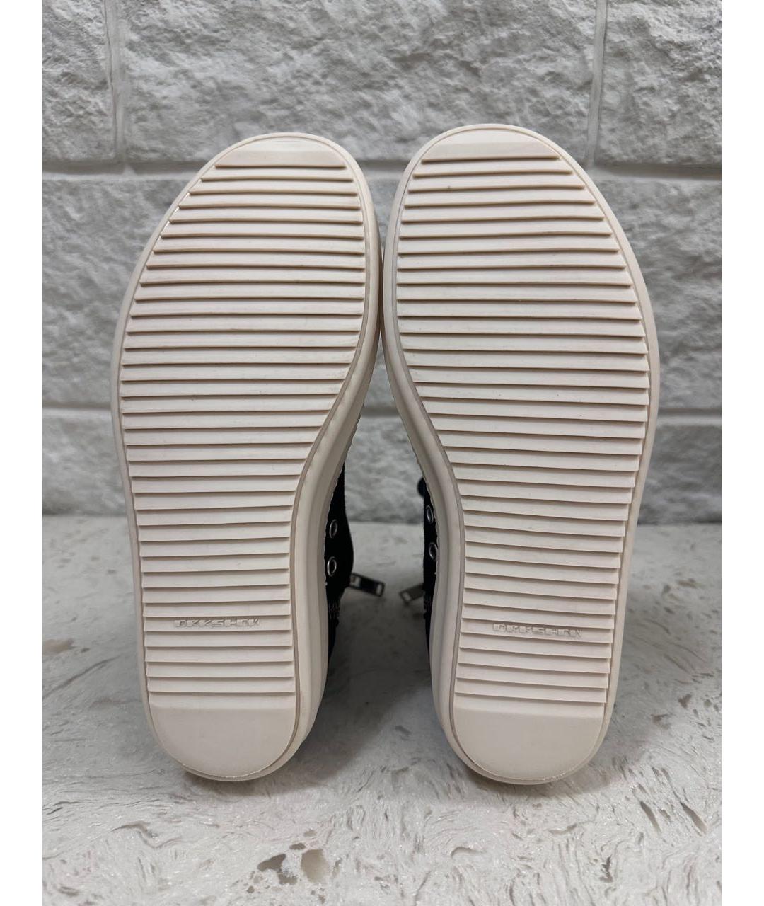 RICK OWENS DRKSHDW Черные высокие кроссовки / кеды, фото 5