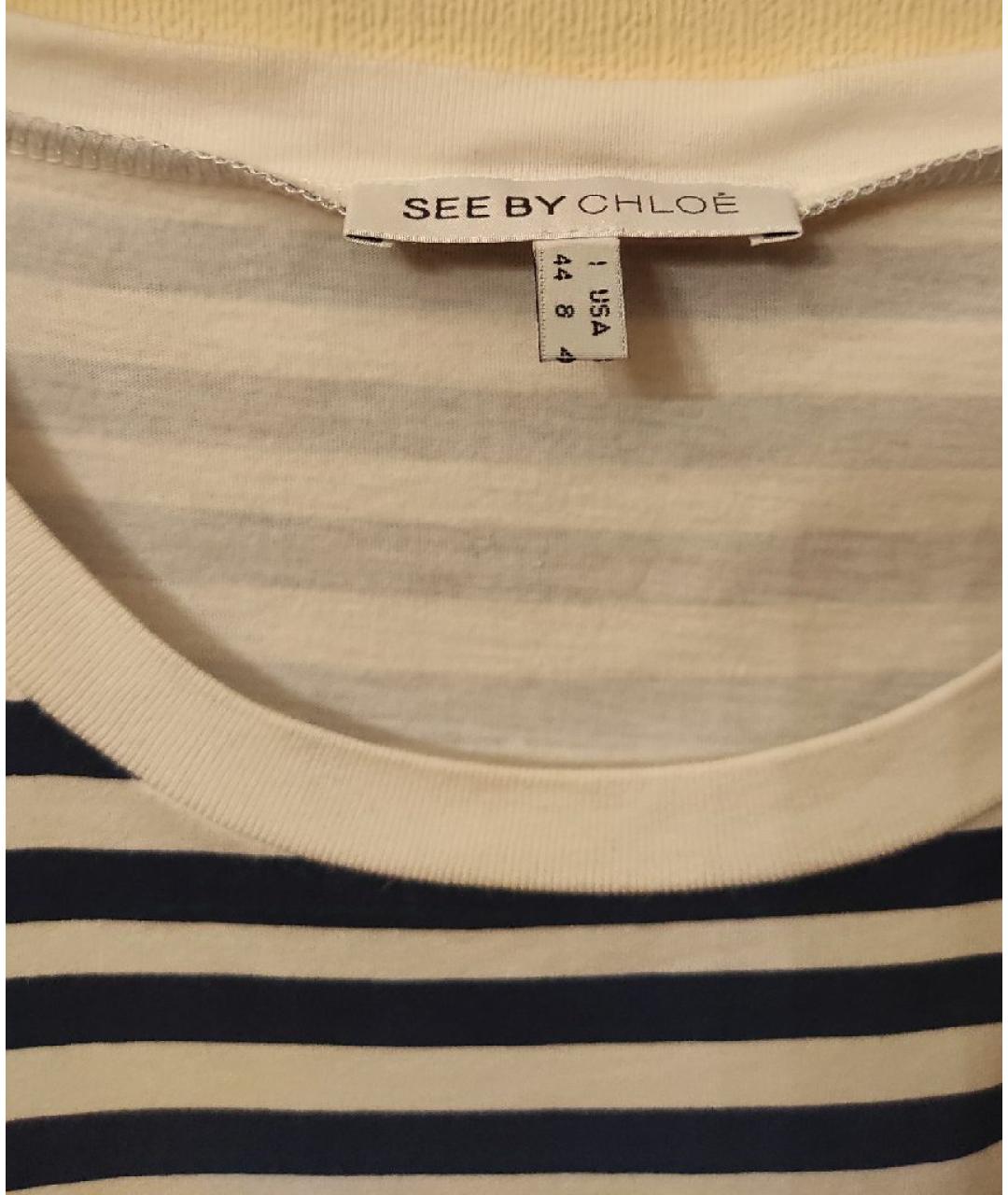 SEE BY CHLOE Мульти хлопковая футболка, фото 5