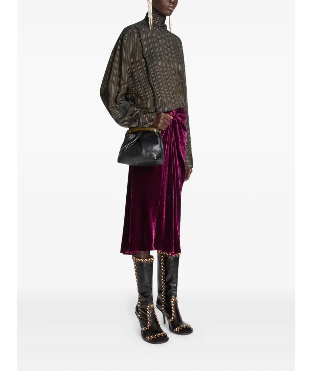 DRIES VAN NOTEN Черная кожаная сумка тоут, фото 2
