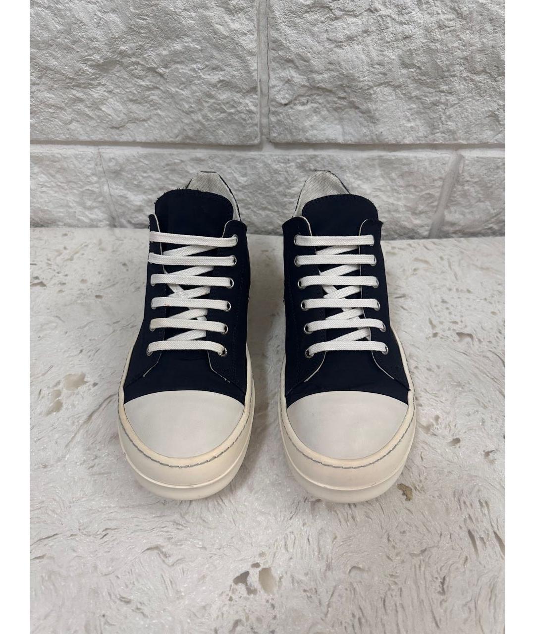 RICK OWENS DRKSHDW Черные низкие кроссовки / кеды, фото 2