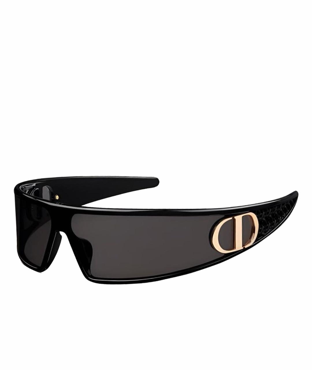 CHRISTIAN DIOR Черные пластиковые солнцезащитные очки, фото 1