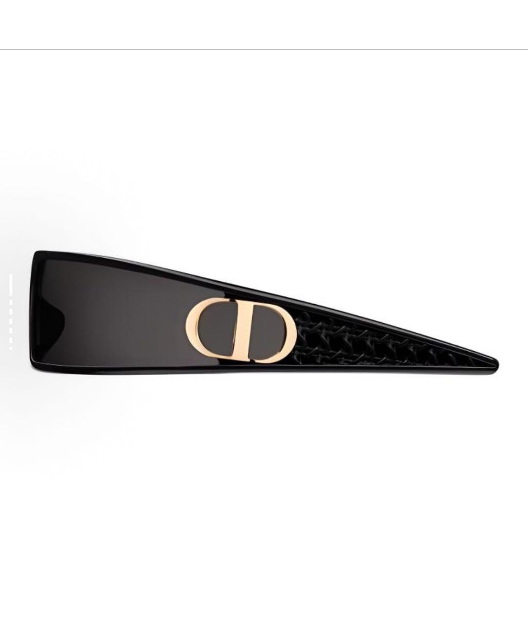 CHRISTIAN DIOR Черные пластиковые солнцезащитные очки, фото 3