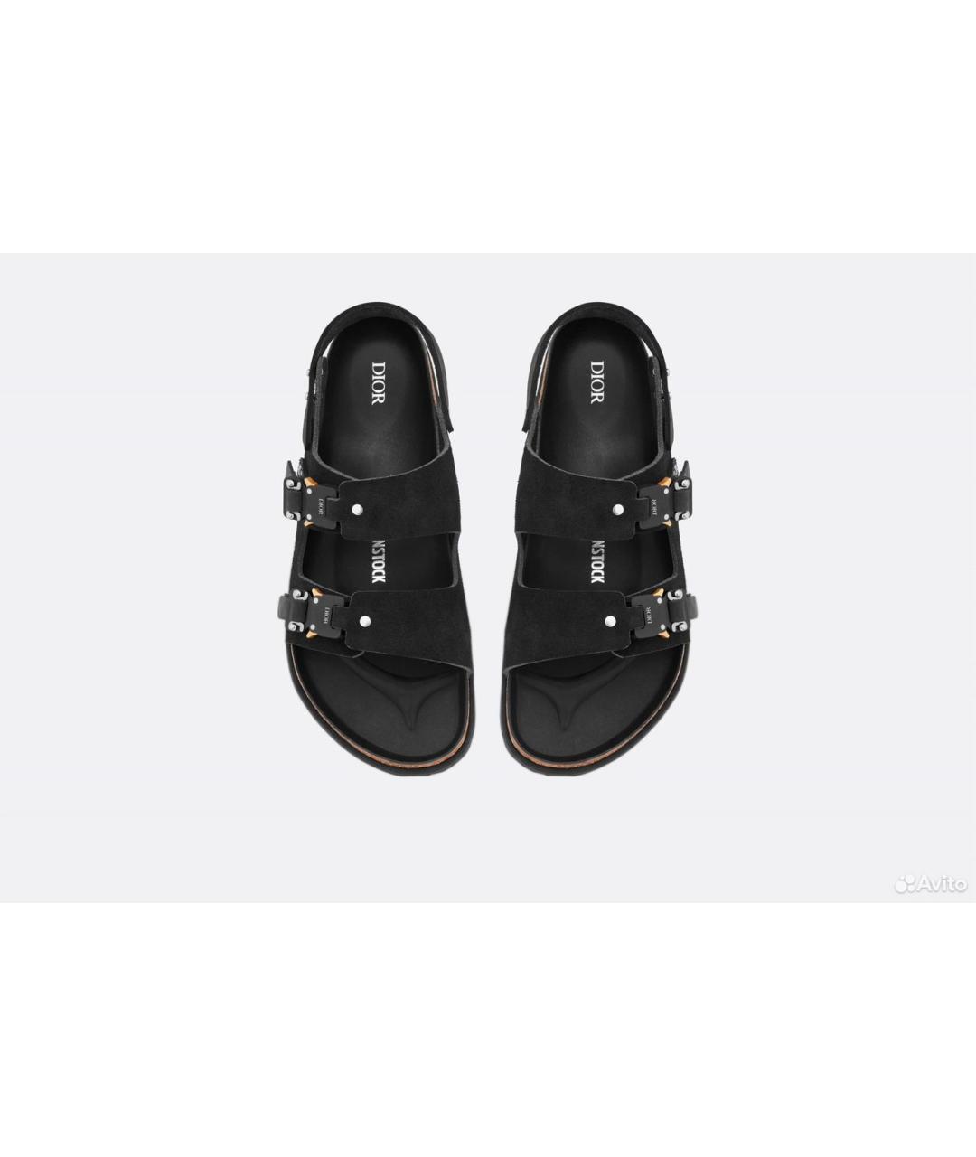 BIRKENSTOCK Черные замшевые сандалии, фото 3