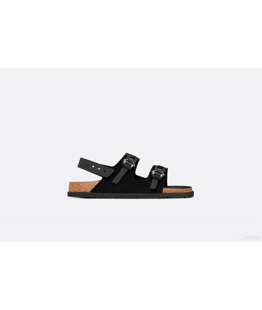 BIRKENSTOCK Черные замшевые сандалии, фото 10