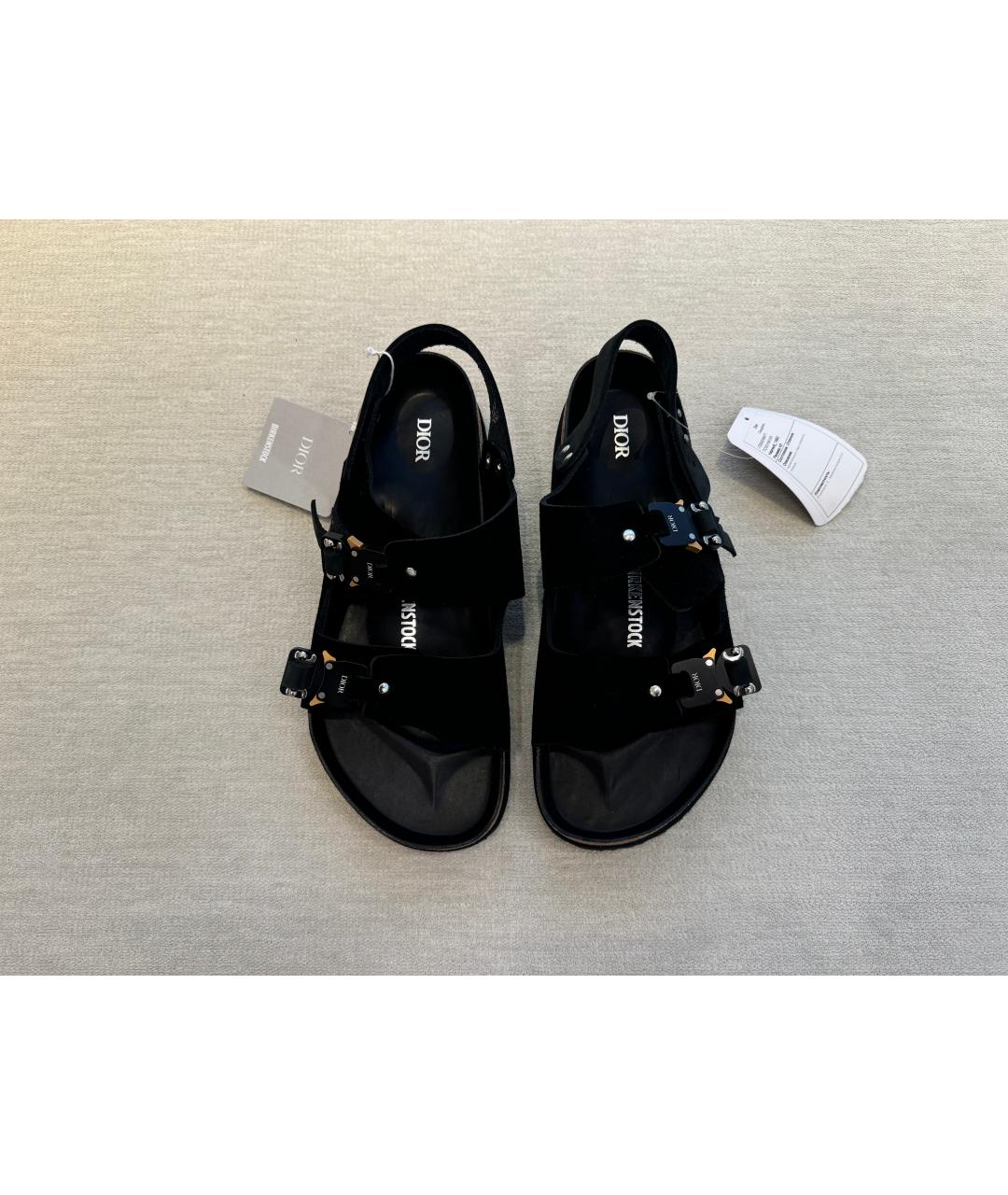 BIRKENSTOCK Черные замшевые сандалии, фото 5