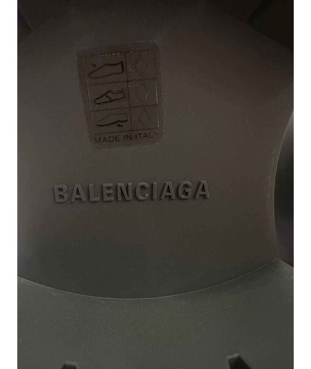 BALENCIAGA Хаки резиновые высокие ботинки, фото 6