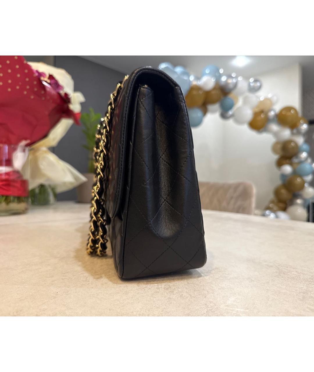 CHANEL Черная кожаная сумка через плечо, фото 3
