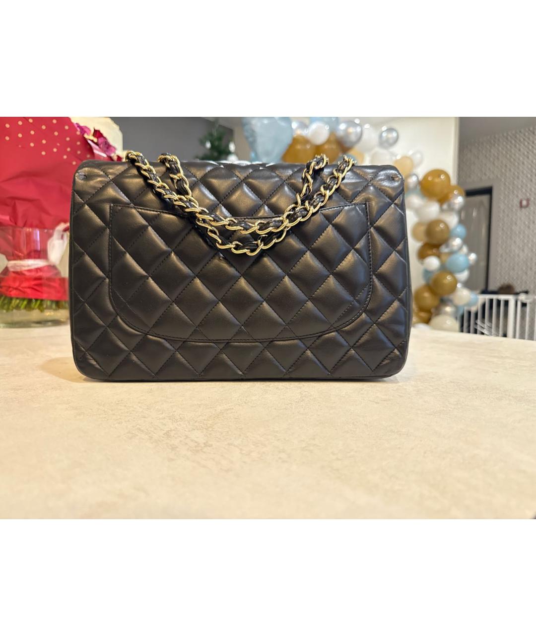 CHANEL Черная кожаная сумка через плечо, фото 4