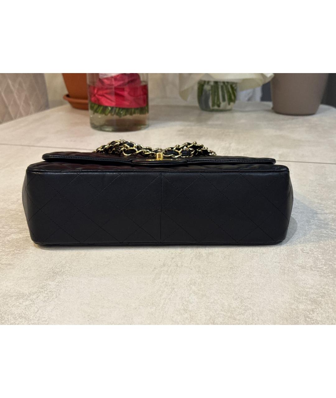 CHANEL Черная кожаная сумка через плечо, фото 6