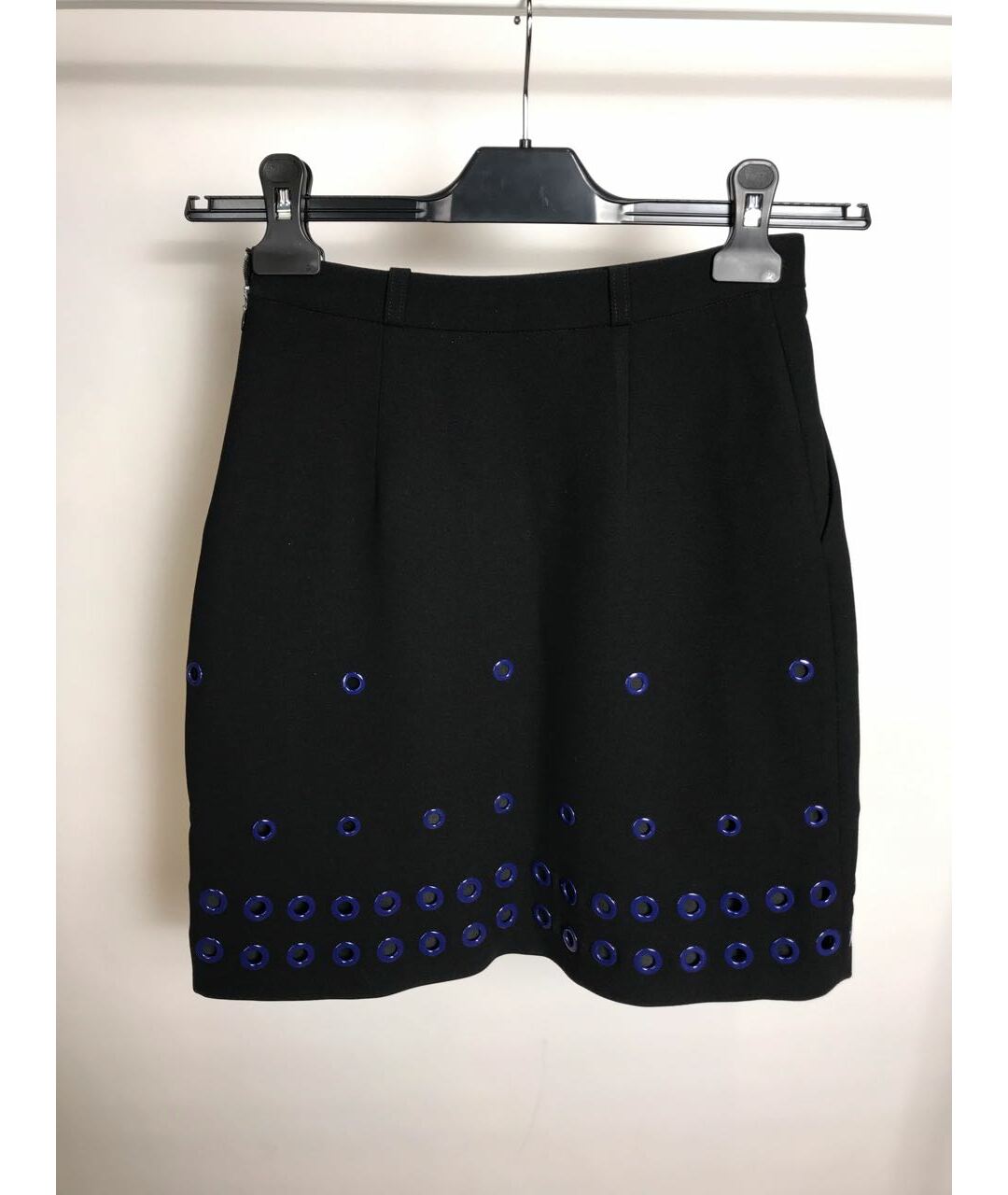 BARBARA BUI Черная полиэстеровая юбка мини, фото 3