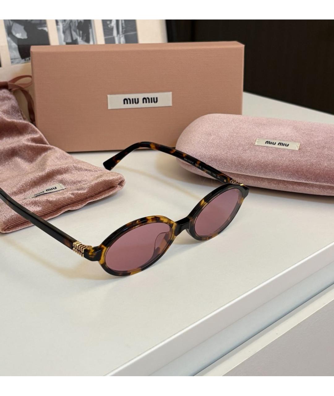 MIU MIU Мульти пластиковые солнцезащитные очки, фото 6