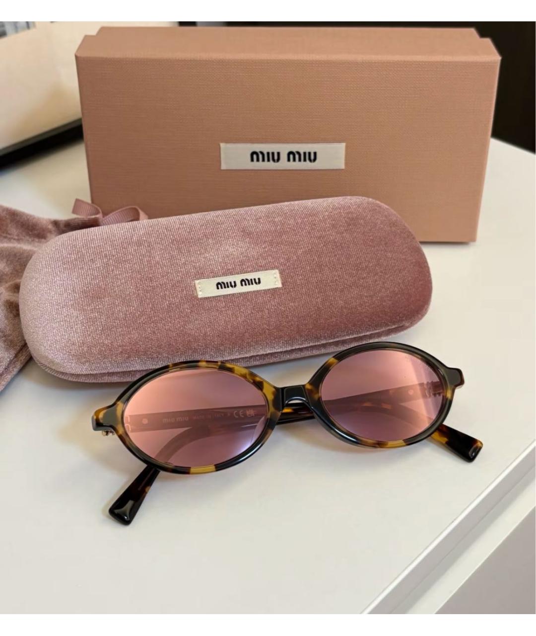 MIU MIU Мульти пластиковые солнцезащитные очки, фото 2