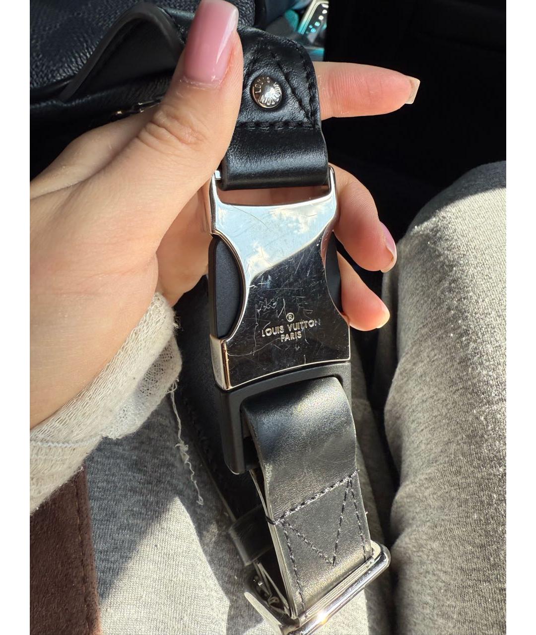 LOUIS VUITTON Черная поясная сумка, фото 7