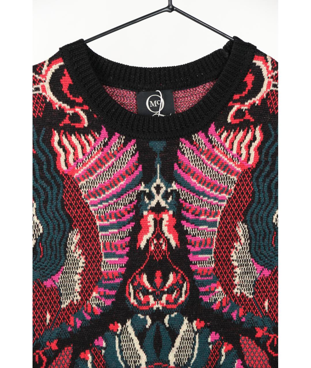 ALEXANDER MCQUEEN Мульти шерстяное повседневное платье, фото 2